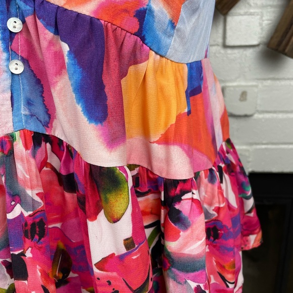 NWT French Connection Isadora Delphine Patch Peplum Top - Picture 8 of 9